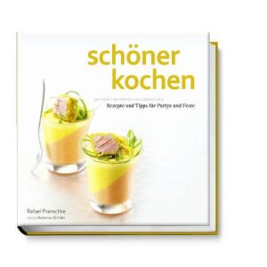 Möchten Sie Ihre Partyklassiker mit wenigen Handgriffen in wahre Eyecatcher verwandeln? Dazu bedarf es lediglich einer Spur Talent, einer kleinen Portion Eigenarbeit - und einer Prise Inspiration durch „schöner kochen“. In diesem Buch gibt Ihnen Rafael Pranschke - Koch, Foodstylist und passionierter Gastgeber - Anregungen für originelle Speisen und Dekorationen, die ohne großen Aufwand herzustellen sind, aber jede Menge hermachen: von Fingerfood über Tartes, Quiches, Spießchen und Stäbchen bis zu eingewickelten Köstlichkeiten und Kreationen im Glas, von pikant bis süß, von mediterran bis asiatisch. Das Besondere: die „Häppchen“ überzeugen nicht nur durch eine überraschende Zusammenstellung sondern vor allem durch ihre raffinierte Präsentation. Selbst einfachste Zutaten erhalten durch seine trickreichen Zubereitungstechniken den Touch des Spektakulären. „schöner kochen - Party und Buffet“ ist ein Garant für begeisterte Gäste und entspannte Gastgeber. Mit den zahlreichen Deko-Ideen, Tipps, Tricks, Kniffen und Rezepten wird Ihr Buffet genauso umwerfend aussehen, wie auf den fantastischen Fotos von Hubertus Schüler. Dafür sorgen wieder die Schritt-für-Schritt-Fotos, die auch schon in den ersten beiden Bänden hervorragende Kritiken erhielten.