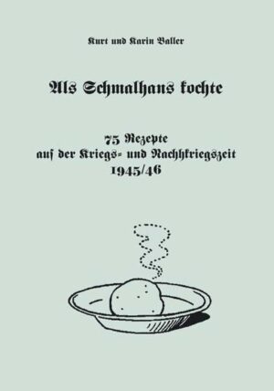 "Man nehme,." - das ist wohl die übliche Formulierung, mit der ein Kochrezept eingeleitet wird. Mein Großvater, der Gutsinspektor und Angestellte Johannes Friedrich Gustav Baller (1895 - 1977) allerdings und die Großmutter meiner Frau, die Köchin Anna Martha Schönborn (1885 - 1963), fügten aus zwei Weltkriegserfahrungen heraus gewitzt, bitter-ironisch hinzu "., wenn man hat!" Und sie beide - wie viele andere Menschen auch im durch die Alliierten besiegten Deutschen Reich - hatten buchstäblich nichts. J. F. G. Baller und A. M. Schönborn besannen sich auf den Einsatz von durchaus eßbaren und gut schmeckenden Rohstoffen, die selbst in dieser schweren Nachkriegszeit - auch ohne "Hamsterfahrten" in überfüllten Zügen und Bussen, per Rad, zu Fuß hin zum nächsten Dorf - besorgt werden konnten. Damit nicht alle Rezepte aus jener Zeit in Vergessenheit geraten, haben die Autoren sie niedergeschrieben, als stummer Zeitzeuge für historisch Interessierte.