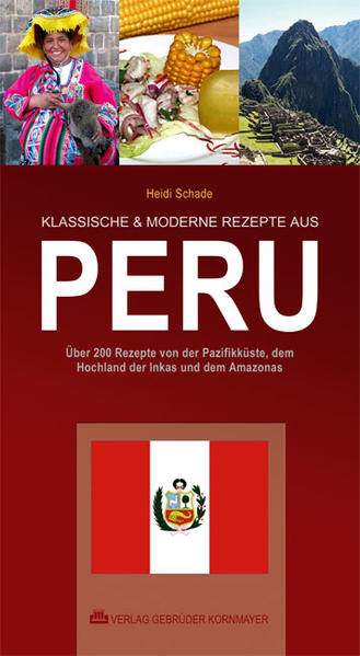 Peru ist nicht nur wegen seiner exzellenten Küche bekannt, sondern ebenso als das „Land der tausend Klimazonen“. In der Tat ist es die klimatische Vielfalt, die letztlich die bunte Palette von Gerichten der peruanischen Küche hervorbrachte. Trotz des internationaler Einflüsse haben sich die typischen ur-inka-ischen Gerichte der Peruaner über die fünf Jahrtausende behauptet. Unter diesen traditionellen Zubereitungen seien hier besonders die Mais- und Kartoffelgerichte sowie die „cebiche“, ein Salat aus mari-niertem Fisch hervorgehoben. Die starke Säure der tropischen Limette lässt den rohen Fisch in nur wenigen Minuten „garen“ und hat ebenso zur Erfindung des ur-peruanischen „Pisco Sour“ angeregt. Diese Rezeptsammlung bietet einen umfassenden Überblick über die Landesküche Perus und ermöglicht es, die kulinarischen Urlaubser-innerungen in der eigenen Küche nachzuerleben.