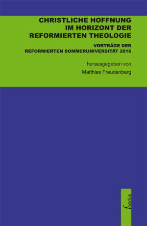 Die Beiträge wurden 2016 im Rahmen der Reformierten Sommeruniversität vorgetragen. Sie setzen sich mit reformierten Akzenten von Eschatologie auseinander. Themen sind zum Beispiel Auferstehung von den Toten, Eschatologie bei Barth und Moltmann oder das Jüngste Gericht.