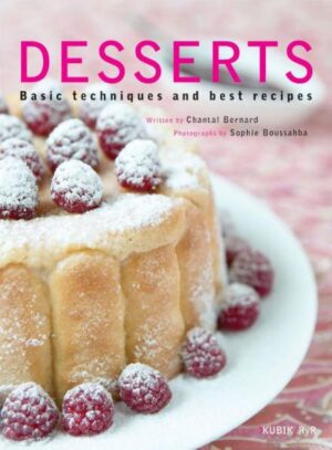 Learn all about desserts: the basic techniques, differnt pastries and mixture and a hundred mouth-watering recipes from simple apple tart to highly sophisticated charlottes. With practical advice and information about necassery equipment, essential ingredients, presentation, cooking,storage, decoration.