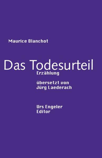 „In Blanchots Roman sammeln sich die literarischen Strömungen des Jahrhunderts. Was immer von Proust, Kafka, Joyce, den Surrealisten, Existentialisten und den Vertretern des Nouveau roman an psychologischen Gehalten, ästhetischen Formprinzipien und an geistigem Weltstoff neu in die Literatur eingebracht wurde, hier erscheint es in einer eigenwilligen künstlerischen Verarbeitung und surrealen Aufschichtung wieder.“ (Kindlers Neues Literatur Lexikon) Die Erzählung ist bereits einmal als Band der Bibliothek Suhrkamp erschienen und wird hier in einer vom Übersetzer Jürg Laederach überarbeiteten Fassung neu vorgelegt. Sie ergänzt die drei bisher bei Urs Engeler erschienen „récits“ von Maurice Blanchot: Im gewollten Augenblick, Der letzte Mensch und Jener, der mich nicht begleitete, alle in der Übersetzung von Jürg Laederach.