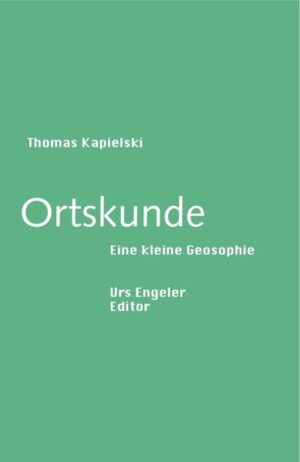 Dieses Buch in ein paar wenigen Sätzen beschreiben zu wollen, wäre ein vermessenes Unterfangen. Wir versuchen es in Ansätzen: Die Rede ist von der Freiluftbühne im Walde zu Sprötau, von Fahrradrekordversuchen in Obertopfstedt, der Umbenennung von Schneger aus gutem Grunde, vom Bahnhof von Uelzen, vom «Casa de la Pasta» in Kakerbeck, vom Niedergang des Bierbrauerbrauchtums in Gardelegen, von der Heiligsprechung der Anna Karina Emmerick aus Düllmenhorst, der Butzbacher Beratung und von dem, was in Zirndorf-Leichendorf los ist, und von vielen, vielen weiteren Dingen mehr (von Bewilligungen in Berlin, Veruntreuungen in Hannover, Schlotmann aus Balve, ...), die getreulich zu berichten Kapielski nicht müde wird. Im Ganzen also: Prosa mit Witz, Charme, weltmännischer Eleganz und mannhafter Eloquenz, wie sie einem Lyrikverlag gebührt.