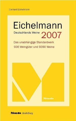 Eichelmann Deutschlands Weine 2007 bietet eine Einführung in die deutschen Weinanbaugebiete, alphabetisch geordnete Porträts zu den besten Erzeugern und die Bewertung und Beschreibung ihrer Weine. Preisangaben, Rebsorten-Glossar, Jahrgangstabellen und Register mit Schnäppchen- und Bestenlisten runden diesen einmaligen Führer ab.