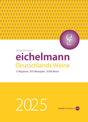 25 Jahre Eichelmann: Der umfassendste und kritischste Guide zu Deutschlands Weinen. Er ist der erfolgreichste deutsche Weinführer und gilt als die kritischste Stimme zum deutschen Wein: Was Winzer nicht immer lieben, das schätzen die Leser. Nun liegt die neue Bestandsaufnahme deutschen Weins vor: „Eichelmann 2025 Deutschlands Weine" bietet eine Einführung in die deutschen Weinanbaugebiete, Porträts der besten Erzeuger - darunter 88 neue Erzeuger und 284 biologisch arbeitende Weingüter - und die Bewertung und Beschreibung ihrer Weine. Eichelmann 2025 präsentiert 870 Weingüter und 9.650 Weine, die vom bewährten Verkoster-Team ausgewählt wurden. Die Weine werden im international üblichen 100-Punkte-System bewertet, das Gerhard Eichelmann in Deutschland eingeführt hatte, dazu findet man Preis- und Alkoholangaben, Weine mit besonders gutem Preis-Leistungs-Verhältnis sind hervorgehoben. Jedes Weingut wird für seine Gesamtleistung mit bis zu 5 Sternen eingestuft. Wichtig für den Verbraucher ist, dass dabei nicht nur Spitzenerzeugnisse vorgestellt und zur Betriebsbewertung herangezogen werden, sondern alle Weine, auch die Einstiegsqualitäten.