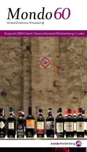 Ausgabe 60 präsentiert schwerpunktmäßig den Jahrgang 2008 in Burgund, an der Côte de Nuits und an der Côte de Beaune, der Côte Chalonnaise und im Maconnais. Die neuen Jahrgänge im Chianti Classico, Annata und Riserva, bilden ein weiteres Schwerpunktthema. Die besten roten Cuvées in Württemberg werden präsentiert, Weißweine aus dem Kamptal und Rotweine aus Carnuntum. Rubriken - Weingut im Fokus, Winzertalente, Vertikalverkostungen - und Marktteil ergänzen den Band.