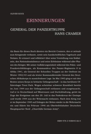 General der Panzertruppen Hans Cramer - Erinnerungen | Bundesamt für magische Wesen