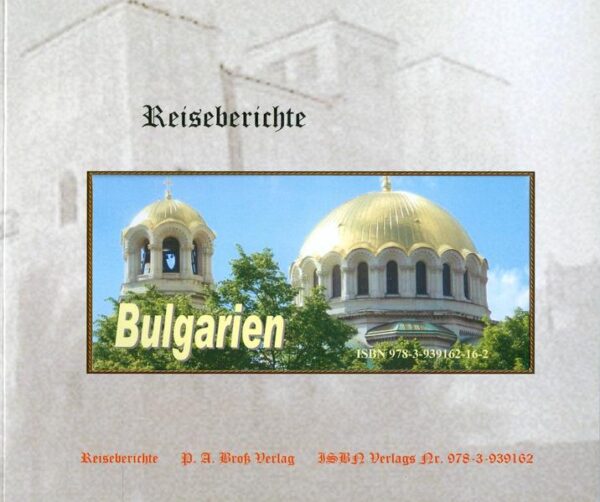 Bulgarien, Land am Schwarzen Meer … eine Studienreise zu den Schönheiten des Landes Eine Reise in die Geschichte, Kultur und Natur des westlichen Teils von Bulgarien. Unter fachkundiger Reisebegleitung der Reiseführerin vor Ort ‘Tanja’ wurden uns die Schönheiten des westlichen Teils von Bulgarien gezeigt, Bergklöster und Kirchen, mit mittelalterlichen Fresken und Ikonen, wie auch die Schönheiten der unberührten Natur. Ein Land mit viel Geschichte, wo viele Völker ihre Spuren hinterließen, eine Reise für Naturliebhaber und Kulturfreunde gleichermaßen. Ein Spaziergang durch Rosenfelder, denkmalgeschützte Altstädte und zu den schönsten Klöstern Bulgariens mit ihren verzierten Kuppeln, Wandmalereien und wertvollen Ikonen.