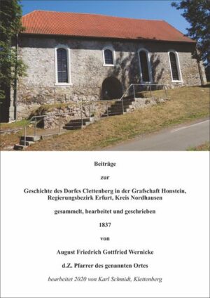 Beiträge zur Geschichte des Dorfes Clettenberg [Klettenberg] in der Grafschaft Honstein