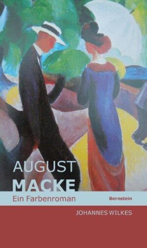 27 Jahre nur. Nicht älter ist August Macke geworden. Dennoch schuf er ein solch eindrucksvolles Werk, dass er zu den größten deutschen Künstlern zählt. Ein kurzes, ein intensives Leben, ein Leben für die Kunst. 1887 in Meschede im Sauerland geboren, aufgewachsen in Köln und in Bonn, brach August Macke gegen den Willen des Vaters die Schule ab, um Maler zu werden. Doch die trockene Ausbildung an der Düsseldorfer Akademie war ihm schnell zuwider. Er suchte und fand Anregungen anderswo, bei seinen Spaziergängen, in der Natur, im Theater, bei den damals verpönten französischen Impressionisten und Fauvisten. Mit erstaunlicher Energie ging der junge Künstler seinen Weg, selbstbewusst und voller Neugier. Ein Mädchen aus der Nachbarschaft wurde seine große Liebe, Elisabeth, die Industriellentochter, die er, der frühe Halbwaise, gegen alle Widerstände für sich gewann. Von einer der wundersamsten Liebesgeschichten der Kunstgeschichte ist zu erzählen, einer partnerschaftlichen Beeinflussung und Förderung. Elisabeth wurde auch sein liebstes Modell. Besonders faszinierten Macke die leuchtenden, harmonierenden Farben, die Wirkungen des Lichts. Nur kurz malte er rein abstrakt, er liebte die Darstellung des Menschen in der freien Natur, als Spaziergänger am See oder im Zoo, spielende Kinder im Garten, Frauen beim Einkaufsbummel. Viele Freunde begleiteten Mackes Weg. Zeitlebens half er seinem Jugendfreund Hans Thuar, der bei einem Unfall beide Beine verloren hatte, am Tegernsee, wo in aller Heimlichkeit das erste Kind zur Welt kommen sollte, lernte August Macke Franz Marc kennen, in München die Künstlergruppe um Kandinsky, den Blauen Reiter, zuletzt Paul Klee und Louis Moillet, mit denen er seine berühmte Reise nach Tunis machte. Wo immer er konnte, setzte sich Macke für andere Künstler ein und stritt leidenschaftlich für deren Anerkennung. Ein besonderes Anliegen war ihm, die im Deutschen Kaiserreich verpönte französische Kunst bekannt zu machen, eine enge Freundschaft verband ihn mit Robert Delaunay. Um so tragischer dann der frühe Tod. August Macke, der junge Vater von zwei Söhnen, der seinen Tod vorausahnte, fiel zu Beginn des Ersten Weltkriegs in Frankreich, am 26. September 1914, vor 100 Jahren. Dieses Buch erzählt von dem erstaunlichen Leben dieses Farbenkünstlers, berichtet von seinen inneren Kämpfen, dem Ringen nach dem eigenen Weg, seinen Versuchen, die Kunst mit einer neuen Farbigkeit zu durchglühen, seiner Liebe zu Frau und Kindern und dem tragischen Ende eines zutiefst friedfertigen und europäischen Menschen in einer Zeit des Nationalismus und Militarismus.