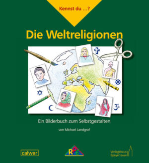 Welche Religionen gibt es auf der Welt? Hierzulande findet man vor allem das Christentum, aber auch das Judentum und den Islam. Doch begegnen wir auch Spuren des Buddhismus und des Hinduismus. Woran glauben Menschen, die den unterschiedlichen Religionen angehören? Welche Regeln, Symbole, Heilige Schriften und Gebetshäuser kennen sie? Welche Feste feiern sie im Jahr und im Leben? Was dürfen sie essen? Der Band „Die Weltreligionen“ führt in diese Fragen ein. Er zeigt, worauf man achten kann, wenn man Menschen begegnet, die einen anderen Glauben haben. Dabei hilft er, über den Glauben anderer und den eigenen Glauben nachzudenken-ob im Religionsunterricht, in der Kinderkirche, in der Jugendarbeit oder zu Hause. Die Bilder erleichtern das Verstehen und können gestaltet werden. So kann ein persönliches Buch über die Weltreligionen entstehen. Der Autor Michael Landgraf ist seit über 30 Jahren in der Schule, der Kinderkirche und der Jugendarbeit aktiv. Er leitet das Religionspädagogische Zentrum Neustadt/Weinstraße und ist Lehrbeauftragter an der Universität Mainz. Aus seiner Feder stammen viele Arbeitshilfen sowie Sach-, Kinder- und Jugendbücher. Die Illustratorin Claudia Held-Bez ist freischaffende Diplom-Bildhauerin und Grafikerin. Sie arbeitet projektorientiert in Kindertagesstätten und Schulen.