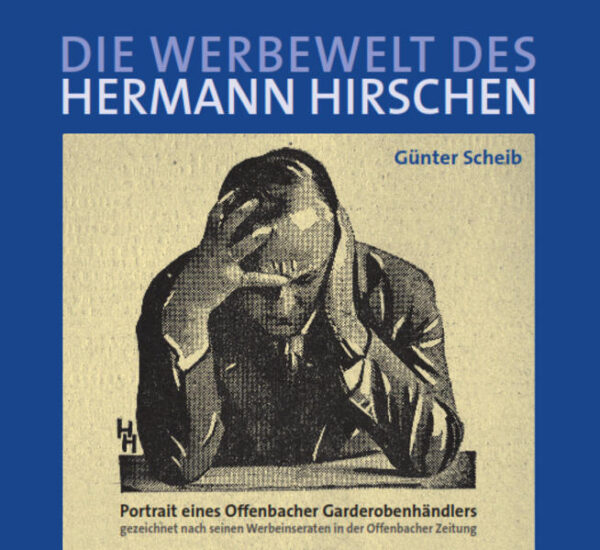 Günter Scheib, Historiker und ehrenamtlicher Mitarbeiter des Archivs im Offenbacher Haus der Stadtgeschichte, beschreibt in seinem Buch das Leben und Wirken von Hermann Hirschen (1876-1963), der in den Jahren 1903 bis 1934 ein Herrenbekleidungsgeschäft in der Frankfurter Straße in Offenbach am Main besaß. Grund lage und Gerüst des Buches sind die von Hermann Hirschen mit viel Witz und Phantasie selbst gestalteten Werbeanzeigen, die er während der drei Jahrzehnte des Bestehens seines Geschäftes in der Offenbacher Zeitung veröffentlichte.