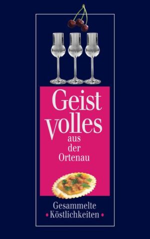 Eine Liebeserklärung an die paradiesische Ortenau und ihre Bewohner, eine Präsentation von zum Teil noch wenig bekannten heimische Erzeugnissen und eine Huldigung an die Gaumenfreuden der badischen Gastronomie - das ist GEISTVOLLES AUS DER ORTENAU. Zwölf Brenner und ihre Desillate, zwölf Geschichten aus der Feder des Autors Otmar Schnurr, zwölf Werke des Künstlers Peter Weber, stimmungsvolle Fotografien von Peter Jülg und über fünfzig Rezepte, kompniert von Karl Hodapp, Küchenchef des renommierten "Rebstock" in Waldulm - ein Buch also für Seele, Leib und Geist!