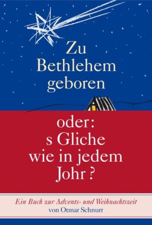 Vorwort: Selbstverständlich gibt es eine Menge Bücher zum Advent und zu Weihnachten, Bücher mit Liedern, Rezepten, Geschichten und auch besinnlichen Texten. Ich kenne einige dieser schönen und mit großem Aufwand gemachten Bücher, aber ich hatte immer eine andere Vorstellung, wie ein solches Buch auszusehen hätte. Das ließ, wie man so schön sagt, nach und nach die Idee in mir reifen, selber ein Advents- und Weihnachtsbuch zu machen. Ich erinnerte mitch, dass ich in den vergangenen Jahren in Büchern und Zeitungen Texte veröffentlicht hatte, die etwas mit Advent und Weichnachten zu tun hatten. Also machte ich mich dara, diese Texte zusammenzusuchen, was recht mühsam war, da sie sich an den unterschiedlichsten Orten befanden, oder andres gesagt: weil in meinem Büro seit Jahren eine heillose Unordung herrscht. Aber schließlich wurde ich fündig. Als ich nach langer Zeit meine Texte wieder las, fand ich nicht alle gut. Die ich nicht gut fand, sortierte ich aus. Manche Texte, die mir immer noch gut gefielen, habe ich so gelassen, wie sie waren, andere habe ich überarbeitet, manche umgeschrieben und einige habe ich für dieses Buch eigens neu verfasst. Dieses kleine Buch enthält Theologisches, Erinnerungen an religiöses Brauchtum, Nachdenkliches, Lustiges, Trauriges, Historisches, Hochdeutsches und Mundartiges. Ich hoffe, dass es viele Leser findet, die mit Freude darin lesen, und das nicht nur zur Advents- und Weihnachtszeit. Jetzt, da ich das Vorwort schreibe, ist Juni, und es ist ein eigenartiges Gefühl, sich mitten im Sommer mit einem Buch zur Advents- und Weihnachtszeit zu beschäftigen. Aber wenn ich auf das Datum des heutigen Tages schaue, stelle ich fest: in einem halben Jahr ist Weihnachten. Ottenhöfen, den 24. Juni 2007 Otmar Schnurr