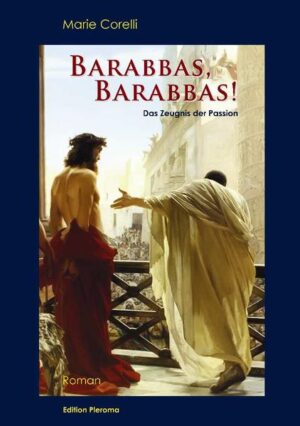 Einfühlsam und in unvergleichlich bildhafter Sprache erzählt Marie Corelli von der Freilassung des Barabbas und der Kreuzigung Jesu. Barabbas wird zur Symbolfigur einer zweifelnden und verzweifelten Menschheit. Seine Zeit der Läuterung verdichtet sich durch den Opfertod auf Golgatha. Denn der Eingeweihte Melchior erscheint vor Barabbas an den entscheidenden Kreuzungen von Irrtum und Wahrheit und drängt ihn, den Wandel zu Höherem binnen weniger Tage zu vollziehen. Die bildschöne Judith, der profan handelnde Judas und der in kalter Klugheit und furchtbarem Hochmut erstarrte Hohepriester Kaiphas verfestigen sich zu Prüfsteinen seiner Gesinnung. Aus dem materiellen Kerker befreite ihn das Volk, aber wird Barabbas auch von der Knechtschaft erniedrigender Leidenschaften loskommen?