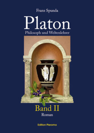 BD II: Frühe Kirchenlehrer wie Augustinus und abendländische Mystiker wie Tommaso Campanella oder Francis Bacon nahmen Maß an der von Platon verfassten Politeia und verkündeten eine Civitas Dei, einen Idealstaat, in dem Mensch und Gott in Brüderlichkeit zusammen wirken. Solch ein utopischer Staat kann zwar nicht in der sichtbaren Form begründet werden, findet aber eine Gleichsetzung mit dem letzten Ziel menschlicher Größe, dem Ankommen im Neuen Jerusalem aus der Offenbarung des Johannes und rückt für einen kultisch Initiierten in die Erreichbarkeit auf rein geistiger Ebene. Deshalb blieben Platons Werke unsterblich und spenden ihren Segen bis in die Gegenwart hinein. Der Leser durfte im ersten Band miterleben, wie sich Platon als Eingeweihter in ägyptische Mysterien in die Kette der Weisheitslehrer einreihte und einem gesunden religiösen Weltbild Gestalt verlieh. Im zweiten Band findet einerseits Platons beachtliche Schaffensperiode von Menon und Phaidon bis Nomoi ihre Darstellung