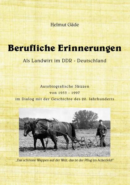 Die autobiografischen Skizzen im Dialog mit der Geschichte des 20. Jahrhunderts werden chronologisch in vier Hauptkapiteln dargestellt: - Meine „Klötzer Zeit“ nach dem Studium (1954-1956) - Meine „Rostocker Zeit“ an der Universität (1956-1963) - Meine „Quedlinburger Zeit“ in der Saatgutwirtschaft (1963-1982) - Meine „Gaterslebener Zeit“ in der Akademie (1982-1997) Es wird eine gewisse Bilanz zur Entwicklung der Landwirtschaft und zur deutschen Kulturpflanzenforschung gezogen und mit begründetem Bedauern festgestellt: Wer geschichtslos lebt, wird auch bald gesichtslos!