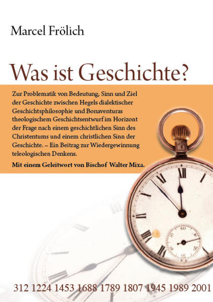 Was einst unmöglich schien, das stellt sich in der Rückschau oft als unausweichlich heraus. Der Theologe Marcel Frölich stellt in diesem Buch die Frage, ob unsere Geschichte hier auf der Erde Sinn und Ziel hat. Ein Beitrag zur Wiedergewinnung theologischen Denkens in der Geschichte. Mit einem Geleitwort von Bischof Walter Mixa.