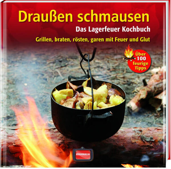 Dieser stimmungsvolle Ratgeber bietet eine Vielzahl an Tipps und Rezepten rund um’s Lagerfeuer. Wie bereiten Sie sich das Essen am offenen Feuer zu? Welche Leckereien sind schnell zu rösten oder zu braten? Wie nutzen Sie die Glut? Ob Fleisch, Gemüse oder Brot – für alle Geschmäcker bietet »Draußen schmausen« reichlich Ideen. Doch wie darf und kann man überhaupt ein Lagerfeuer entzünden? Wie hält der Topf über dem Feuer? Oder reichen einfache Spieße aus? Was kann direkt im Feuer gegart werden? Dieser Band enthält Ratschläge und Rezepte für das Feiern im Freien, aber auch jede Menge Ideen, für die man nur einen Rucksack braucht. Dieses Buch macht die Sache einfach! Sowohl einzelne Wanderer als auch Familien mit Kindern werden Ihre helle Freude an diesem komplett neuen Werk haben. Schaffen Sie sich Ihre besonderen Momente!