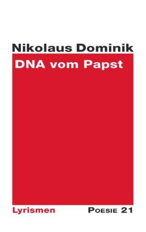 Gedichtband von Nikolaus Dominik, aus der Reihe Poesie 21