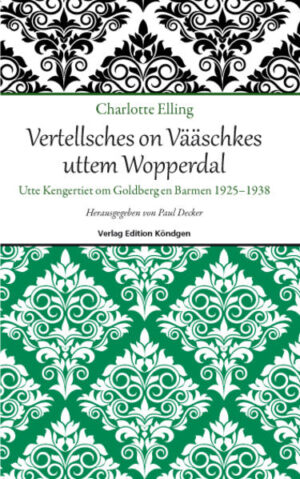 „Watt för’n Verlost för use Monkart, user Platt“, wenn dieses Kleinod Wuppertaler Sprachkultur den Freunden dieser Heimatsprache vorenthalten worden wäre. Geschrieben mit so viel Humor und Herzlichkeit läßt Charlotte Elling den Leser teilhaben an vielen Ereignissen und Episoden eines langen und erfüllten Lebens in ihrem Barmen - ein Stück gelebtes und erlebtes Wuppertal. Herrliche Dönekes (Anekdoten) wechseln sich ab mit lustig-liebenswerten Vääschkes (Versen). Ein absolutes „Muss“ für jeden Liebhaber der Wuppertaler Mundart, eine Bereicherung für jede lokale Literatursammlung.