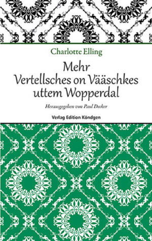 Freude, Liebe, Kummer und Leid. All das, was auch unser Leben prägt, hat Charlotte Elling zu Papier gebracht und läßt uns in Ihrem zweiten Werk „Mehr Vertellsches un Vääschkes uttem Wopperdal“ daran teilhaben. Sehr unterhaltsam und auch lehrreich für jeden, der an unserem „Wopperdaler Platt“ interessiert ist.