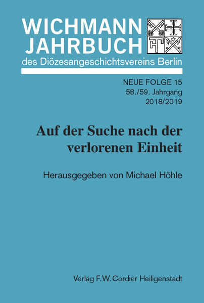 Inhalt: JOHANNES MEIER/JOHANNES GROPPER, Theologie für eine Erneuerung der Praxis der Kirche • MICHAEL HÖHLE, GEORG WITZEL-ein Vermittlungstheologe in Berlin 1539/40 • JENS BULISCH, Ein katholischer Luther? Die Lutherrezeption des Apostolischen Administrators Johann Leisentritt (1527-1586) • MICHAEL WEISE, Vom „Apostel des Satans“ zum „Vater im Glauben“. Die katholische Sicht auf Luther als Spiegel des konfessionellen Mit- und Gegeneinanders • HARTMUT RUDOLPH, Liebe und Vernunft-Gottfried Wilhelm Leibniz’ Weg zur Wiedervereinigung der Kirchen • CATHARINA HASENCLEVER, Friedrich Wilhelm IV.-König von Gottes Gnaden zwischen Protestanten, Katholiken und dem Ideal des Urchristentums • MARINA WESNER, Sakrale Topographie von Berlin • KONSTANTIN MANTHEY, Von der Kirchennot zu den Notkirchen-Katholische Kirchenbauten im Beginn des 19. und 20. Jahrhunderts • HORST RENZ, Die Einheit der Kirchen in Werk und Leben der Dichterin Gertrud von le Fort • RAINER FLORIE, „Ein Glaubensgespräch in Offenheit und Liebe“-nach 400 Jahren. Der Berlin-Hermsdorfer Konferenz von 1934 • WOLFGANG KNAUFT, Ludolph von Beckedorff. Preußischer Politiker, Gutsherr in Hinterpommern und Brückenbauer zwischen den Konfessionen • MARCUS BIRKENKRAHE, Theodor Fontane und der Katholizismus am Beispiel des Romans „Graf Petöfy“ • MICHAEL HÖHLE, Wiesenburg-eine adlige Konvertitin am Anfang der Diasporagemeinde. div. Rezensionen.