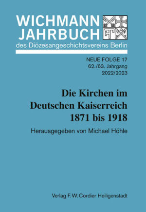11 Aufsätze zu den Kirchen unter den Bedigungen des Deutschen Kaiserreichs in der Ziet zwischen 1841 und 1918. Sechs weitere Aufsätze und mehrere Rezensionen runden den Band ab.