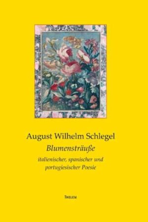 August Wilhelm Schlegels Anthologie mit mustergültigen Übersetzungen aus dem Italienischen, Spanischen und Portugiesischen von Dante und Petrarca bis Cervantes und Camoes, von einem kleinen Kreis von Liebhabern geschätzt und gerühmt, erfährt hier erstmals seit einem Jahrhundert eine Neuausgabe. Versammelt sind vor allem lyrische, aber auch dramatische und epische Texte vom 14. bis zum Beginn des 17. Jahrhunderts, die die ganze Bandbreite romanischen Formenreichtums repräsentieren: Sonett und Madrigal, Stanze und Sestine, Kanzone und Glosse sind vertreten. Insgesamt ist das Bändchen ein Gründungsdokument romantischen Kulturtransfers von europäischer Dimension, einer von Schlegels "friedlichen Streifzügen ins Ausland", unternommen mitten im kriegerischen Zeitalter Napoleons. Der erfahrene Shakespeare-Übersetzer August Wilhelm Schlegel erweist sich hier als hervorragender Kenner der romanischen Literaturen.