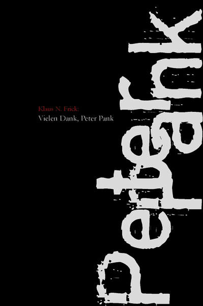 Eine subkulturelle Zeitreise in das Jahr 1986. Klaus N. Frick, "vielleicht der bekannteste und sicher einer der amüsantesten Schreiber der deutschen Punk-Szene" (Flight 13), erzählt die Geschichte eines Kleinstadt-Punks zwischen Trinken, Trampen, Schnorren, Demos und jeder Menge anderer derber Späße und stressiger Situationen. Urspünglich im ZAP erschienen, hier erstmals gesammelt als Buch. „… eine ebenso unterhaltsame wie authentische Darstellung des Daseins und Lebensgefühls der Punkbewegung in Deutschland zwischen 1977 und 1986. Gelungen, etwas derb und auch im Lektorat etwas punkig.“ Arne Rauscher, in: ekz-informationsdienst (Einkaufszentrale der Bibliotheken) „Wer wissen will, was der verpeilt-naive schwäbische Punker-Bub im Deutschland Mitte der 80er Jahre so erlebt, der sollte hier unbedingt zugreifen. Und wenn ich jetzt schreibe, dass dieses Buch die wichtigste Beschreibung des Punk-Lebens im Deutschland der Achtziger in Romanform ist, dann ist das keine Lobhudelei auf einen Autor dieses Heftes, sondern meine ehrliche Meinung. Und angesichts des von Frick herausgegebenen Fanzines Enpunkt und dem, was der Herr da so schreibt, ist es zudem immer wieder interessant, darüber zu grübeln, was an den Erlebnissen von Peter Pank nun autobiographisch ist und was reine Fiktion …“ Joachim Hiller in: OX „Ich bin selbst Autorin einiger Bücher, konnte mich und meine Vergangenheit hier bestens wiedererkennen. Zu diesem Thema wurde bereits viel geschrieben, nicht immer so berauschend und meist von oben herab. Das ist hier in keinster Weise geschehen, alles in allem ein super Buch, welches ich gerne weiterempfehle.“ China aus Berlin in: amazon.de "Wer wissen will, wie die 80er wirklich waren, sollte sich das durchlesen und ist nahe dran." Collaps, in: Scumfuck Tradition Nr. 40. "Darauf hab ich ja echt lang gewartet, endlich gibt´s die geilen Stories aus dem Zap zusammengefasst als Buch. Ultragenial und unbedingt lesenswert, allerdings auch etwas kurz. Anderthalb Stunden Badewanne und ihr habt´s durch. Noch nie war Baden so schön wie heute." Harley in: Pankerknacker Nr. 3 Zur Homepage des Autors: www.enpunkt.de