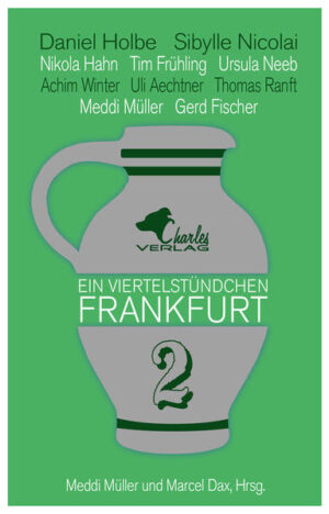 Band 2 - Neue Kurzgeschichten über Frankfurt, geschrieben von bekannten Autoren aus der Region, im Wechsel mit Texten zu Stadtgeschichte und Moderne. Was sich hinter Dodge City verbirgt, erklärt uns Uli Aechtner, während Tim Frühling für einen außerirdischen Herrscher die fast perfekte Stadt sucht. Ursula Neeb heißt uns Willkommen im Freudenhaus, und Sibylle Nicolai lässt Goethes Mutter aus dem Jenseits zu uns sprechen. Fiebern Sie mit, wenn Gerd Fischer hautnah den knappen Klassenerhalt der Frankfurter Eintracht erlebt, und erfahren Sie von Daniel Holbe, warum Frankfurt eigentlich an der Nidda liegt. Meddi Müller zeigt auf, wie eine Kerze ein Inferno auslöst, und Achim Winter erklärt, warum Nettigkeit in Frankfurt keine Grenzen kennt. Während Nikola Hahn die Vergangenheit von Tante Guste und dem Frankfurter Irrenschloss erforscht, weiß Thomas Ranft, dass Kaffee alles andere als kalt ist. Dies und noch einiges mehr erfahren Sie in ‘Ein Viertelstündchen Frankfurt 2’. 10 Kurzgeschichten, geschrieben von bekannten Autoren aus der Region, im Wechsel mit 10 kurzweiligen Texten mit Fakten und Wissenswertem zur Stadtgeschichte und dem heutigen Frankfurt.