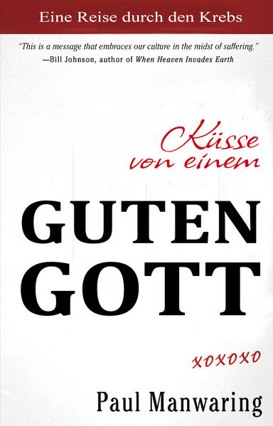 Der Autor des Buches, Paul Manwaring wurde im Januar 2008 auf Prostata-Krebs diagnostiziert. "Küsse von einem guten Gott" erzählt die Geschichte von den ersten Diagnosen, über die Gebete von Freunden und Familie, seine Entscheidung zur Operation, bis hin zum Sieg über Krebs. Dies ist ein Buch für dich. Pauls Reise ist die Verbindung von Medizin, übernatürlichen Erlebnissen und dem Eingreifen Gottes. Der Sieg über die Krankheit wird neu definiert, als eine Heilung von Gott in Form von Medizin. Paul sprich auch das Thema Scham an, die die Krankheit begeiten kann. Fragen wie, bin ich verantwortlich für den Ausbruch er Krankheit? Oder Scham, dass die Heilung nicht nur durch Gebet eintritt.-Der Autor macht eine fundamentale Entdeckung: Gott ist nur gut und voller Liebe, selbst inmitten von Leid. Diese Entdeckung bringt diese wunderbare Geschichte in einen Kontext, dem jeder folgen kann. Das ist Mission Possible!! Bill Johnson-Wenn du eine lebensbedrohliche Krankheit hast oder gehabt hast. Wenn du oder ein geliebter Mensch schwierige Zeiten durchmacht: "Küsse von einem guten Gott" wird dich auf deiner Reise begleiten.