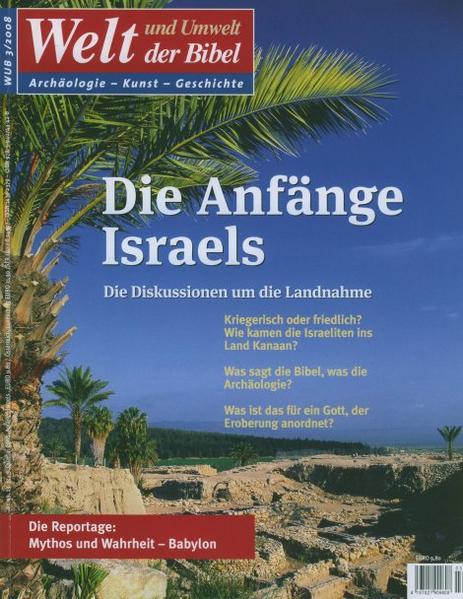 "Welt und Umwelt der Bibel" stellt ein viel diskutiertes Thema dar: Die Anfänge Israels. Das Ergebnis lässt aufhorchen: Israel ist wohl überhaupt nie in das „verheißene Land“ eingewandert. Es war immer schon da!