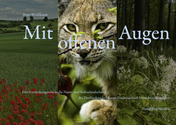 Der Fotograf Peter Weidtkamp hat die Welt bereits von Pol zu Pol bereist. Zu seinen spektakulärsten Fotoreisen zählen eine Nordpassage mit einem russischen Eisbrecher sowie ein längerer Aufenthalt bei einem Indianerstamm im Amazonasgebiet. Trotz oder gerade wegen seiner globalen Aktivität hat Peter Weidtkamp sein fotografisches Interesse an seiner Wahlheimat, dem Dreiländereck um Lauenförde (Niedersachsen), Beverungen (Nordrhein-Westfalen) u. Bad Karlshafen (Hesssen) nie verloren. Mit offenen Augen begegnet er dieser abwechsungsreichen Kulturlandschaft. Dabei entdeckt er einerseits seltene Pflanzen und Tiere, andererseits gewinnt er auch den sogenannten Allerweltsarten durch seinen speziellen fotografischen Blick außergewöhnliche Impressionen ab. Peter Weidtkamps Fotografien beweisen, dass wir die Schönheiten des Augenblicks vor unserer eigenen Haustür mit offenen Augen genießen können. Die lebendigen Texte der Landschaftsplanerin Birgit Czyppull ergänzen die eindrucksvollen Fotos um wertvolle Informationen zu den abgebildeten Pflanzen und Tieren in den unterschiedlichen Lebensräumen.