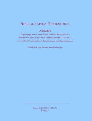 Bibliographia Gerhardina. Addenda. | Bundesamt für magische Wesen