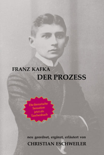 Achtzig Jahre nach seiner Erstveröffentlichung 1925 kann der weltberühmte Roman "Der Prozeß" als folgerichtiges und zielstrebiges Handlungsgeschehen gelesen und verstanden werden. Die innere Logik von Kafkas Bilderwelt erfordert eine Neuordnung der bisherigen Kapitelfolge, weist allen in den Anhang verbannten Teilstücken ihren sinnvollen Platz zu und ermöglicht es, den noch nie berücksichtigten Traum Josef K.s in seine Entwicklung einzubeziehen. Der Roman offenbart nun das keineswegs hoffnungslose Weltbild des Dichters, der sich im letzten Satz seiner Tagebücher bewusst ermutigt: "Mehr als Trost ist: Auch du hast Waffen." Die vielen bunten Steine sind jetzt zu einem farbig-geordneten Mosaik zusammengefügt. Kafkas Bilder-Welt enthüllt ihren verborgenen Hintergrund als ein sinnvolles Welt-Bild. Die bisherige Kafka-Forschung steht vor einer großen Überraschung.