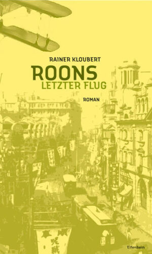 Shanghai 1909: Der Opiumhandel blüht und mit ihm das Treiben der Unterwelt. Die Stadt ist ein Sammelbecken für Betrüger, Schurken und Draufgänger aus der ganzen Welt. Der junge Ire Seamus O’Nolan hat es - dank einer Handvoll gestohlener Empfehlungsschreiben und durch Protektion seines Onkels - zu einem angesehenen Polizeioffizier gebracht. Doch führt er ein Leben in zwei Welten: Am Tage verkehrt er in den vornehmen Kreisen der Taipans und Hongs. Nachts macht er Geschäfte mit illegalem Glücksspiel und Erpressung. O’Nolan freundet sich mit dem deutschen Offizier Roon an, der anlässlich des 'International Walking Contest' - dem gesellschaftlichen Ereignis des Jahres - mit seinem Flugzeug zur Schau über Shanghai fliegen soll. Er zieht Roon immer mehr in seine korrupten Machenschaften hinein. Als Roon eines Tages die wahre Identität O’Nolans aufdeckt, schmiedet dieser einen teuflischen Plan, um ihn loszuwerden … 'Roons letzter Flug' ist eine Hommage an die amerikanischen Kriminalromane der dreißiger und vierziger Jahre. Rainer Kloubert wirft hier einen unverstellten Blick auf die Club-Gesellschaften der Europäer in Shanghai am Vorabend des Ersten Weltkrieges. Durch seinen sarkastischen Tonfall und die verdichtete Handlung erinnert 'Roons letzter Flug' an die Romane Raymond Chandlers.