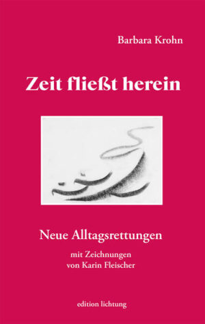 Sich Zeit nehmen. Eine Pause wagen, innehalten und die Gedanken neu ausrichten: Dazu laden die Alltagsrettungen von Barbara Krohn ein. Die 54 kurzen Texte bringen Poesie in den Alltag. Was lässt sich auf einem Steg, im Wald, am Meer, auf einer Bank liegend nicht alles erkunden und entdecken! Wir können „den kleinsten Koffer packen“, „einen alten Hut aufsetzen“ oder „eine Station zu weit fahren“. Und wie wäre es, mal wieder ein Gedicht auswendig zu lernen? Einige der poetischen Textfluchten beginnen harmlos alltäglich, andere führen heraus aus dem Dickicht des Alltags - alle flechten sie unerwartete Ideen ein. Barbara Krohn bringt mit ihrer verdichteten, warmherzigen Sprache zum Staunen, zum Innehalten, zum Nachdenken und Nachspüren. Ihre Texte machen Mut, offen und achtsam durchs Leben zu gehen - immer die Weite vor Augen, ohne den Blick aufs Nahe zu verlieren. Dann fließt Zeit herein. Die Texte werden begleitet von Zeichnungen der Regensburger Künstlerin Karin Fleischer (1943-2022), deren fließender Strich wie die Texte Leichtigkeit und Tiefe zugleich zeigt.