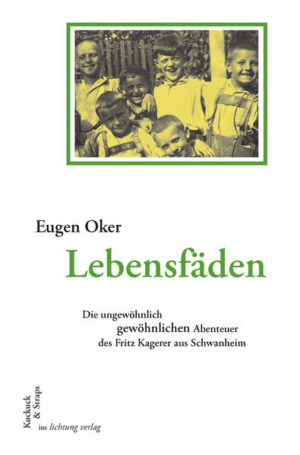 Mit einem Wollpullover vergleicht der Oberpfälzer Erzähler Eugen Oker das Leben: Immer wieder lassen sich Erinnerungsfäden herausziehen. Hinter den „ungewöhnlich gewöhnlichen Abenteuern“ der Schelmenfigur Fritz Kagerer steckt nichts anderes als Eugen Okers Autobiographie. Die Fäden zieht der Schriftsteller (1919-2006) aus der ersten Hälfte seines Lebens: Er erzählt von der eigenen Geburt, von verwickelten Verwandtschaftsbeziehungen, von Kinder- und Jugendstreichen, der Lust am Theaterspielen, aber auch vom Aufwachsen in der Zeit des Nationalsozialismus und vom ungeliebten Dienst in der Wehrmacht im Zweiten Weltkrieg, schließlich von der Gründung einer eigenen Familie. Seine Erzählungen sind nicht einfach Lebenserinnerungen, sie fächern ohne Beschönigung den sozial- und zeitgeschichtlichen Kosmos der 1920er, 30er und 40er Jahre auf, in dem Kinder in der Familie als Arbeitskräfte herhalten mussten, die Kirche noch die Kindheit prägte und klare Hierarchien das Leben bestimmten. Da blinder Gehorsam und prüde Moralvorstellungen ihm immer schon suspekt waren, begegnet Eugen Oker manch Unumgänglichem mit viel List und Einfallsreichtum. Das alles erzählt Eugen Oker lustvoll und mit viel Sprachkomik, sein Schreibstil ist hintersinnig, deftig und witzig. Er schreibt bildhaft und anschaulich in einem bayerischen Deutsch. Verblüffend modern und unverstaubt ist diese Literatur noch heute. Am 24. Juni 2019 wäre der Oberpfälzer Erzähler Eugen Oker 100 Jahre alt geworden. Zu diesem Anlass erscheint sein Roman „Lebensfäden“ in einer Neuausgabe mit einem Vorwort von Dr. Gerd Burger.