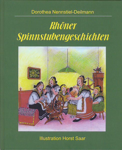 Jahrhunderte lang waren die „Spinnstuben“ geselliger Treffpunkt der ländlichen Bevölkerung, insbesondere der Dorfjugend. Spinnen oder andere Handarbeit war derzeit eine notwendige und triste Pflichtbeschäftigung für die Frauen zum Feierabend. Jedoch in Gemeinschaft, spannend unterhalten von den Burschen und Männern, machte sie sogar Spaß. So traf man sich abwechselnd in den Wohnstuben der Mitglieder eines Freundeskreises zum Handarbeiten in fröhlicher Runde. Hier wurden nun auch alle Geschehnisse der Umgebung, welche die Menschen besonders belustigt oder aber auch erschüttert hatten, zum Besten gegeben, manches sogar über Generationen hinweg wieder und wieder erzählt. So blieben manche Begebenheiten im Gedächtnis, die historisch zwar nicht wichtig, aber doch oft bezeichnend für die Menschen in ihrer Zeit waren. Solche kleinen Episoden aus der Rhön wurden so, wie sie von Mund zu Mund weitererzählt wurden, zusammengetragen, in Verse verpackt und für Leser, welche etwas über das geschichtliche Umfeld erfahren möchten, locker kommentiert, sowie originell und mit Humor illustriert von Horst Saar.