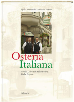 Osteria Italiana - Wo die Liebe zur italienischen Küche begann: München gilt für viele als die nördlichste Stadt Italiens. In keiner anderen deutschen Stadt ist die Lust auf mediterranes Lebensgefühl so ausgeprägt wie in Bayerns Metropole. Die Sehnsucht nach Italien prägt die Gastronomie seit mehr als hundert Jahren. Bereits im Jahr 1890 wurde ein Restaurant eröffnet, das zur Legende wurde - die heutige „Osteria Italiana“. Die Atmosphäre dieser besonderen Speisestätte wurde mit aufwendigen Fotografien und liebevollen Rezepten eingefangen, und die Erinnerungen vieler prominenter Stammgäste erzählen von der langen Geschichte der Osteria. Die ganze Bandbreite feiner italienischer Küche in 76 Gerichten von Oktupus-Carpaccio bis hin zu selbstgemachten Ravioli bringt einem die einzigartige Gastfreundschaft der „Osteria“ und Italiens direkt nach Hause.