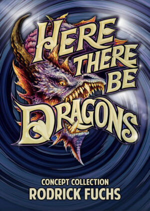 Here There Be Dragons is a collection of 40 fantastical, beastly dragons created by Rodrick Fuchs, offering a wealth of inspiration and reference for artists, designers and fantasy art enthusiasts. The black and white concept drawings on heavy paper are easy to work with in a variety of ways, e.g. as design templates for automotive and tattoo art, creative reference for illustration and cover art, or simply for consideration, enjoying and even coloring. Also, learn more about Rodrick Fuchs’ approach to art and creativity in this book, featuring the interview “The Sketchbook Therapy” as well as the step by step tutorial “Red Dragon”, showing you a design start from a concept and then evolve into a finished painting. The Canadian artist Rodrick Fuchs has been working in the art business for more than 20 years, mainly in the field of automotive painting. Fantastic concept drawings have always been the basis for each of his original artworks. Through all these years, he learned to appreciate the excitement, rawness and possibilities that lie in concept sketches. Thus, Rodrick Fuchs is not only sharing parts of his sketchbook, but the most valuable part of his creativity and originality his mind and soul. All texts in English language Bonus Download Link inside: Hi- res images for immediate digital processing, Texte in deutscher Sprache