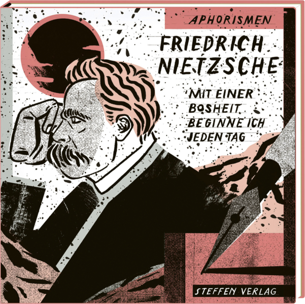 Gott ist widerlegt, der Teufel nicht. Wer, wenn nicht Friedrich Nietzsche, steht für bissige Herausforderungen, und wer wollte es dem sprachgewaltigen Provokateur, Visionär und Philosophen verdenken. Er, zeitlebens krank, einsam und mittellos, kannte die Menschen und hielt ihnen wie sich selbst sprichwörtlich den Spiegel vors Gesicht. »Es ist ein schlechter Geschmack, mit Vielen übereinstimmen zu wollen«, resümierte Nietzsche, brüskierte seine Zeitgenossen und bezahlte - mit posthumem Ruhm. Zu den berühmt-berüchtigten Aphorismen des Freigeistes, darunter »Die Affen sind zu gutmütig, als dass der Mensch von ihnen abstammen könnte ...«, schuf die Künstlerin Joe Villion szenenreiche wie hintersinnige Bilder für dieses bibliophile Geschenkbuch.