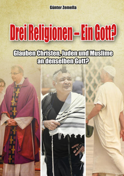 Günter Zemella: Drei Religionen-Ein Gott? Glauben Christen, Juden und Muslime an denselben Gott? Seit Jahrzehnten wandern Muslime nach Deutschland. Ein vorläufiger Höhepunkt der muslimischen Einwanderung wurde 2015/16 erreicht, als etwa 1,5 Millionen Migranten und Flüchtlinge unerlaubt und weitgehend unkontrolliert ankamen. Ein Ende der Massenmigration ist nicht absehbar. Politik und Medien betrachten die Masseneinwanderung angesichts des hiesigen demographischen Niederganges als ökonomische Notwendigkeit und begrüßen sie als „multikulturelle Bereicherung“. Die Folgen der Masseneinwanderung sind: Parallelgesellschaften, Pisa-Schock, Ausländerkriminalität, islamistischee Fundamentalismus und Terrorismus, Überlastung der Sozialsysteme, Ehrenmorde, Zwangsehen, Menschenhandel, Prostitution, sexuelle Übergriffe und Vergewaltigungen. Diese Fakten sind nicht mehr zu leugnen, selbst wenn die Ursachenbenennung klein gehalten wird. Der rettende Strohhalm sind für die Parteien die sogenannten „Integrationskonzepte“. Mit dem Islam ist ein religiös-politisches System nach Deutschland gelangt, das den Absolutheitsanspruch der religiösen Offenbarung über jedes irdische Recht und Gesetz stellt und verlangt, daß sich die politische Ordnung nach der religiösen richtet. Das macht den Islam zu einer großen totalitären Herausforderung. Es geht in der Auseinandersetzung mit dem Islam nicht um individuelle Religionsfreiheit, sondern um Gruppen- und Sonderrechte, die aus einem religiösen Überlegenheitsanspruch abgeleitet werden. Mit seinem fatalen Satz, der Islam gehöre zu Deutschland, hat Ex-Bundespräsident Christian Wulff nicht einfach bloß die Tatsache ausgesprochen, daß Millionen Menschen muslimischen Glaubens in Deutschland anwesend sind, sondern ein politisch-religiöses System eingemeindet, das mit seinem Anspruch auf Kollektivrechte in direkter Konkurrenz zu beiden christlichen Kirchen und zu jener Verfassungsordnung steht, deren oberster Repräsentant Wulff war. Die Islamisierung und Multikulturalisierung Deutschlands und Europas scheint von der Politik gewollt zu sein, um eine neue Zivilisation und Kultur auf dem alten Kontinent zu schaffen. Vor diesem Hintergrund stellt sich die Frage, ob der Islam mit dem Christentum überhaupt vereinbar ist, zumal jede der drei monotheistischen Religionen einen absoluten Geltungsanspruch erhebt. Der Absolutheitsanspruch der mosaischen, der moslemischen, aber auch der christlichen Religion hat in der Geschichte immer wieder Fundamentalisten und Fanatiker aller Seiten verführt, den eigenen Glauben gegen Dissidenten und Ungläubige durchzusetzen-notfalls mit Feuer und Schwert. Weder Juden noch Muslime dürfen sich nach dem Willen ihres Gottes den Ungläubigen unterwerfen. Die Grundfrage lautet daher: Glauben Christen, Juden und Muslime wirklich an denselben Gott oder schließt die Gottesvorstellung eines Christen, Juden oder Moslems trotz punktueller Gemeinsamkeiten jede andere Gottesvorstellung aus? Das vorliegende Buch versucht, eine Antwort auf diese zentrale Frage zu geben. Bibliographische Daten: 264 S., zahlreiche Abbildungen, Format DIN A 5, Broschurband. ISBN 978-3-941730-18-2 € 16,80 zzgl. € 2,-- Versandkosten im postal. Inland, € 3,50 im postal. Ausland (jeweils als Büchersendung) +++ACHTUNG! Büchersendungen können, bedingt durch die Postlaufzeiten, bis zu acht Werktagen unterwegs sein, ins Ausland länger.+++