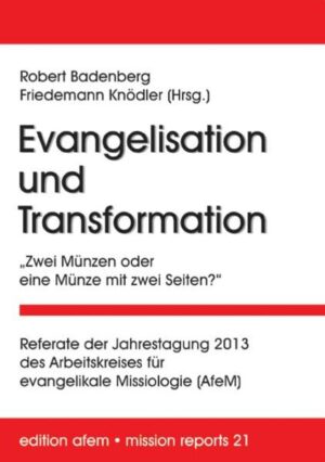 Vorwort: Robert Badenberg und Friedemann Knödler Michael Diener: Grußwort im Auftrag der Deutschen Evangelischen Allianz Thomas Schirrmacher: Einführung in die Diskussion Ulrich Parzany: Wir werden missional-und streichen evangelistische Dienste!? Tobias Faix: Dein Reich komme -Gesellschaftstransformation verstehen Volker Gäckle: Die transformatorische Theologie im Licht des Neuen Testaments Ron Kubsch: Wofür ist die Kirche da? Johannes Reimer: Evangelisation-Grund, Motiv und Ziel Thomas Schirrmacher: Das biblische Mandat, die Welt zu retten-innerlich wie äußerlich-ganz privat und ganz global Marc Jost: Verhaltenskodex für christliche Entwicklungshilfe-Eine Initiative der Schweizerischen Evangelischen Allianz Manfred W. Kohl: Biblical Stewardship-Biblische Haushalterschaft Michael Diener: Schlusswort