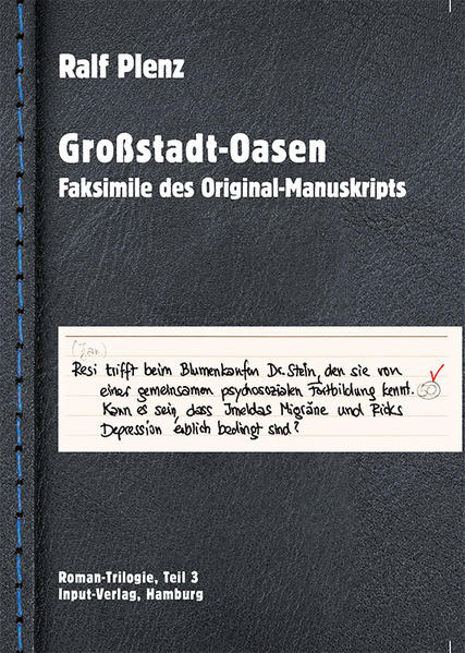 Sechs Chronisten erleben die ­Revolution des Druckgewerbes im ­Hamburg der Achtzigerjahre und wirken an der Erfindung der ­Datenmaschine mit. Sie ­gründen einen Bluesclub und glauben an ewiges Leben durch besondere ­Ernährung und Yoga. Fünf Wohngemeinschaften sind die Lebenswelt der Protagonisten, die sich durch einen äußerst wertvollen Geheimbund miteinander verbunden fühlen. Doch sie sind alle krank und suchen nach Heilung. Hierbei helfen ihnen Theresa, Dr. Stein und ­Professor Arko - auf der Basis der Lehren von Dr.?­Fidemus Grund. Sind sie alle seriös? Was ­bedeuten die Anagramme der Namen? Das Faksimile des Original-Manuskripts gibt einen Einblick in den Schaffensprozess. Gleichzeitig kann der Leser die ersten 38 ­unlektorierten Seiten und einen Teil des Schlusskapitels lesen.