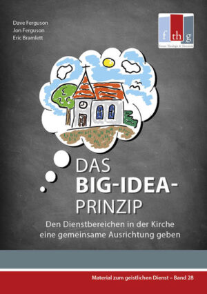 "Das Big-Idea-Prinzip macht Mut, dass innerhalb einer Kirche aus Kleinem Großes entstehen kann-mit enormem Einfluss." Die Autoren Dave Ferguson, Jon Ferguson und Eric Bramlett beschreiben eindrucksvoll und anschaulich, wie es geht, wenn die unterschiedlichen Dienstbereiche einer Kirche einer gemeinsamen Ausrichtung folgen. Sie machen deutlich, dass das „Big-Idea-Prinzip“ die Mitarbeiter motivieren und die Ausrichtung und Konzentration der vielen verschiedenen Dienstbereiche fördern kann. Dabei geht es nicht vorrangig um bessere Organisation oder schlankere Strukturen. Vielmehr ermutigt dieses Buch, alles daran zu setzen, dass der Auftrag Jesu erfüllt wird und viele Menschen Gott begegnen können. Mit Beispielen aus dem Alltag der Christian Community Church in Chicago wird das Ganze nachvollziehbar und praktisch.