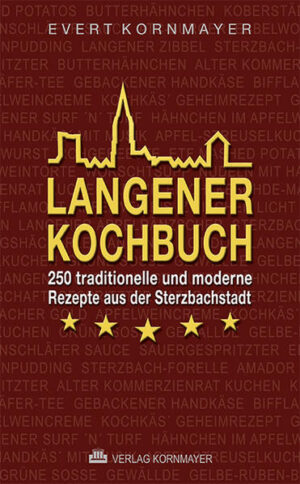 „Wer die Heimat auf seinen Herd holen möchte, erhält mit diesem Werk ein Kompendium voll mit Gaumenfreuden, aus dem immer wieder neu geschöpft werden kann.“ (Frieder Gebhardt) Köstliche Vorspeisen und Snacks, Suppen, Hauptgerichte, Beilagen, Desserts und Getränke - die Langener Küche bietet für jeden etwas. Seien es Küchenklassiker wie die Apfelweinsuppe, Geheimrezepte wie Hähnchen-Erichs Butterhähnchen oder moderne Köstlichkeiten wie Langener Surf´n´Turf. Nahezu alle Rezepte sind leicht und schnell zubereitet und auch für unerfahrene Köchinnen und Köche geeignet. Evert Kornmayer, der mit seinen Partnern Heike Winter und Alexander Hentschel die kulinarische Manufaktur "KORNMAYERs" 1999 in Dreieich gründete - Erfinder des Frankfurter Senf mit den Kräutern der Grünen Soße und der Currysauce "Frankfurter rote Sauce" - ist seit vielen Jahren auch in Langen kulinarisch aktiv und kreierte zahlreiche kulinarische Produkte für Langen. Dabei griff er für Senf und Saucen auf kulinarische Traditionen der Stadt zurück. Dies war auch der erste Anknüpfungspunkt, als ihm Joachim Bentrup - Inhaber von Bentrup Tee & mehr - vorschlug, ein Langener Kochbuch zu schreiben. Viele Langener und Langenerinnen brachten Rezepte und alte handschriftliche Kochbücher in den Teeladen und der Autor verfasste sie neu. Bei eigener Recherche stieß er auf lange kulinarische Traditionen, denn die Stadt Langen war früher der Verkehrsknotenpunkt der Region - in seiner Bedeutung vergleichbar mit dem Frankfurter Kreuz - so dass Könige, Dichter und Denker in der Stadt Herberge suchten und speisten. Andere kamen zu berühmten Köchen der Stadt wie dem Hähnchen-Erich oder Juan Amador. Die Liste der Gäste reicht von Gustav Adolf von Schweden über Napoleon zu Goethe, Schiller und Merck, bis hin zum Herzog von Windsor, Kaiserin Soraja, Bundeskanzler Ludwig Erhard, Hans Albers, Grethe Weiser etc. Geschichten und Rezepte findet man zu diesen Begebenheiten ebenso im Buch wie traditionelle Gerichte zu Festen und Feiertagen.