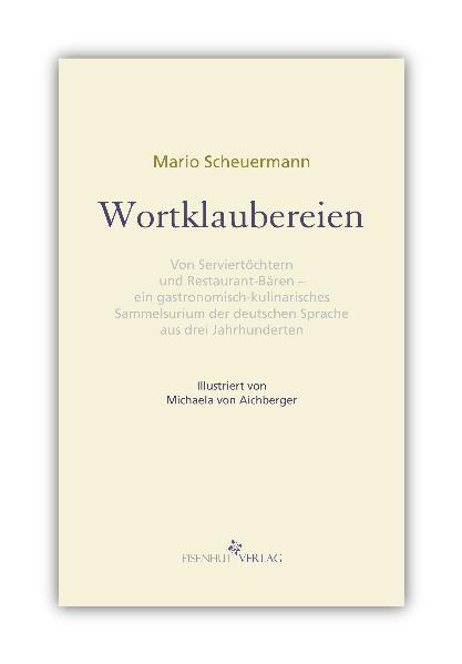 Als erster Band der Reihe "Küchenbord. Eine Reihe gastrosophischer Bücher. Herausgegeben von Tobias Wimbauer" erscheinen Mario Scheuermanns "Wortklaubereien. Von 'Serviertöchtern' und 'Restaurant-Bären' - ein gastronomisch-kulinarisches Sammelsurium der deutschen Sprache aus drei Jahrhunderten." Selbst verfasste oder gesammelte Glossare sind ein bewährtes Hilfsmittel. Solche alphabetischen Breviere dienen dem Schreiber wie dem Maler das Skizzenbuch. Das berühmteste ist der Dictionnaire des idées reçues (Wörterbuch der Gemeinplätze) von Gustave Flaubert. Scheuermanns 'Wortklaubereien' sind zum einen ein vergnügliches Sammelsurium von kulinarischen Wort-Kuriositäten. Zum anderen bewahren diese vom Autor über viele Jahrzehnte gesammelten Zitate aus Büchern, Zeitungen und Zeitschriften schon fast Vergessenes und liefern Belege für Herkunft und Bedeutungswandel von manch gängigem Begriff der Gastronomie und Kulinarik in Deutschland, Österreich und besonders der Schweiz. Studentenfutter 'Doch ungleich bedeutender in ihren Folgen ist jene mehr beachtete Schleckerei deutscher Gymnasiasten und Burschen, welche den an sich selbst so unerheblichen Rosinen und Mandeln den Spitznamen eines Studentenfutters erworben hat.' C. F. von Rumohr, Geist der Kochkunst, 1832 Sommelier 'Die ›sommeliers‹ gingen umher, die Kellermeister, die so gar nichts vom Kellner haben: sie stellen vielmehr etwas dar, was zwischen einem alten Bauern und einem Mönch liegt. Ammen des Weins. Tempo, 23. November 1928 Peter Panter [d.i. Kurt Tucholsky], Alter Burgunder wird versteigert Fressbalken 'Angefangen hat die steile Karriere des Schweizers mit der 3-jährigen ›Stifti‹ im ›Fressbalken‹, der Mövenpick-Autobahnraststätte bei Würenlos.' Aargauer Zeitung, 12. Oktober 2006 Rüebli und Zwebele schäli keini me Die meisten dieser Sammlungen und Listen bleiben in der Schublade. Manchmal findet aber ein Verleger Gefallen an einer solchen Sammlung und macht ein Buch daraus. So hier. 'Spannende, lehrreiche Details, die erheitern. Die ideale Kaminlektüre (nicht nur) für den kulinarisch Interessierten!' Mit 18 Zeichnungen von Michaela von Aichberger.