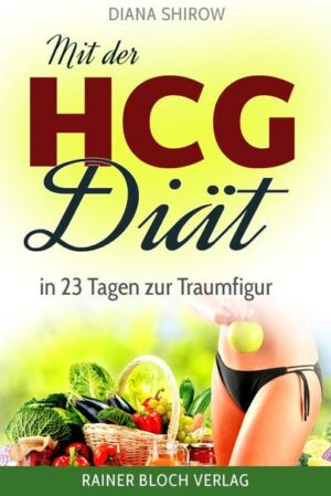 Mit der HCG-Diät in 23 Tagen zur Traumfigur Lernen Sie jetzt das geheime Wissen der Reichen & Schönen kennen inklusive dem 23 - TAGE ABNEHMPLAN Wollen Sie in nur 23 Tagen 8 Kilo oder mehr abnehmen, mehr Energie und Lebensfreude spüren und mit Ihrem jüngeren Aussehen Ihre Freundinnen neidisch machen? Dann haben Sie jetzt genau das gefunden, wonach Sie suchen. Seien Sie versichert - dieses Buch wird Ihnen zeigen, wie es auch für Sie funktioniert, das Übergewicht endgültig und für immer zu verbannen. Es klingt vielleicht überheblich, aber mit der HCG-Diät, auch Stoffwechselkur genannt, haben Sie tatsächlich ein kleines Wunderwerk entdeckt. Und glauben Sie mir, Ihre Einstellung zu Diäten wird sich ab heute grundlegend verändern. Stars und Sternchen in Hollywood und darüber hinaus haben es längst vorgemacht, was diese fantastische Wunderdiät Namens HCG bewirken kann. Sogar nach einer Schwangerschaft konnten schon viele Promimütter in schwindelerregend kurzer Zeit ihre Idealmaße zurückerobern. Sie können das auch! Dank erschwinglicher Produkte können mit der HCG-Diät nicht nur vermögende Hollywoodstars schlanker werden, sondern auch Sie, sofern Sie es möchten. Dabei hört es sich fast zu schön an, um wahr sein zu können, in sehr kurzer Zeit sehr viele Kilos loszuwerden! Und das sogar ohne zusätzliche körperliche Aktivitäten. Was sich wie ein unerfüllbarer Traum anfühlt, kann Wirklichkeit werden - wenn man das richtige Know how hat. Dieses Buch liefert alle Infos über die Hintergründe und Besonderheiten dieser phantastischen Diät, inklusive dem bewährten 23 - TAGE ABNEHMPLAN Sorgfältig ausgeklügelte Rezepte, die Sie auch ohne umfangreiche Kochkenntnisse ruckzuck nachkochen können, sorgen dafür, dass es auf Ihrem Teller nicht langweilig wird und Sie trotz der wenigen Kalorien immer satt werden. Befolgen Sie dazu einfach das 23-Tage-Abnehmprogramm, in dem Schritt für Schritt beschrieben wird, was Sie wann an welchem Tag essen können, um die maximale Kalorienzufuhr von täglich 500 kcal nicht zu überschreiten. Lernen Sie aber auch die zahlreichen Stolperfallen kennen, in die man bei der HCG-Diät tappen kann, wenn man nicht richtig informiert ist. Nutzen Sie die vielen wertvollen Tipps und Tricks, die sich in der Praxis bewährt haben. Dabei hört es sich fast zu schön an, um wahr sein zu können, in sehr kurzer Zeit sehr viele Kilos loszuwerden! Und das sogar ohne zusätzliche körperliche Aktivitäten. Was sich wie ein unerfüllbarer Traum anfühlt, kann Wirklichkeit werden - wenn man das richtige Know how hat. Alles was Sie wissen müssen, erfahren Sie in diesem wertvollen Buch. Auf sehr verständliche Weise lernen Sie die Grundlagen kennen, die Sie für Ihren Abnehmerfolg wissen müssen. Dabei erfahren Sie auch, welche Präparate Sie benötigen, welche Lebensmittel Sie essen können und von welchen Sie besser die Finger lassen sollten. Aus dem Inhaltsverzeichnis: - Vorwort - Warum ist die HCG-Diät so überaus erfolgreich? - Wieso sind die meisten Diäten erfolglos? - Was ist die HCG-Diät? - Fettpolster sind nicht grundsätzlich schlecht - Die 3 Phasen der HCG-Diät - Phase 1 - zwei Tage nach Lust und Laune schlemmen - Phase 2 - Start der kalorienarmen Ernährung - Phase 3 - Erhaltungsphase - Weitere Gewichtsreduzierung - Ist die HCG-Diät für Sie geeignet? - Gesundheitliche Voraussetzungen - Diabetes - Krebs - Hormonprobleme - Schilddrüsenprobleme - Besondere Voraussetzungen für Frauen - Kopfschmerzen und andere mögliche Nebenwirkungen - Kopfschmerzen - Schwindel - Verstopfung - Hautausschläge - Dünneres Haar - Wadenkrämpfe - Muss man bei der HCG-Diät Sport treiben? - Wie viel Gewicht sollten Sie abnehmen? - Finanzielle Aspekte - Fettfreie Körperpflege- und Kosmetikprodukte - Was darf man während Phase 2 essen? - Der Wassereffekt 5 Gründe, warum Sie viel Wasser trinken müssen 1. Umwandlung von Körperfett in Energie 2. Wasser ist ein natürlicher Appetitzügler 3. Verbesserte Körpersilhouette 4. Ausscheidung von Schadstoffen 5. Vermeidung von Verstopfung - Grüne Smoothies - die wertvollen Nährstoffdrinks für Ihre HCG-Diät - Zuckerersatz - kalorienarme Alternativen - Stevia - Erythritol - Saccharin - Erlaubte Lebensmittel - Obst - Gemüse - Fleisch - Fisch und Meeresfrüchte - Milchprodukte - Gewürze - Getränke - Sonstiges - Nicht erlaubte Lebensmittel - HCG-Präparate und Nahrungsergänzungsmittel - HCG-Präparate - Nahrungsergänzungsmittel - MSM - OPC-Traubenkernextrakt - Omega-3-Fettsäuren - Die richtige Vorbereitung - Medizinische Abklärung und Unterstützung - HCG-Präparate und Nahrungsergänzungsmittel kaufen - Füllen Sie Ihren Lebensmittelvorrat auf - Obst und Gemüse - Fleisch - Milchprodukte - Getränke - Richtig einkaufen - Sinnvolle Anschaffungen - Mixer, Dampfgarer und Elektrogrill - 23-Tage-Abnehmplan - 1. und 2. Tag - Ladephase - 3. Tag - Beginn der Diätphase - 4. Tag - 5. Tag - 6. Tag - 7. Tag - 8. Tag - 9. Tag - 10. Tag - 11. Tag - 12. Tag - 13. Tag - 14. Tag - 15. Tag - 16. Tag - 17. Tag - 18. Tag - 19. Tag - 20. Tag - 21. Tag - 22. Tag - 23. Tag - Kalorientabelle - Wie verhindern Sie erfolgreich Hungerattacken? - Die Schlemmertage voll auskosten - Lebensmittel aussortieren - Keine Mahlzeit ausfallen lassen - Mehrere kleine Mahlzeiten - Eiweißreiche Lebensmittel - Versorgung mit Nährstoffen - Regelmäßig HCG-Präparat einnehmen - Zuckerersatzstoffe - Geschmackvolle Mahlzeiten - Vermeidung von intensiven körperlichen Aktivitäten - Viel Wasser trinken - Tee oder Zitronensaft trinken - Für unterwegs wappnen - Ablenkung vom Essen - Ist es wirklich Hunger? - Wenn Gefahr im Verzug ist - 7 SOS-Tipps bei Hunger - Tipps zum Durchhalten - Vermeiden Sie die häufigsten Fehler - Jo-Jo-Effekt vermeiden - Aufzeichnungsmittel und- formulare - Tagesplan - Wochenplan - Körpermessungen - Rezeptregister - Smoothies - Salate Quark- und Obstspeisen Suppen Warme Gerichte